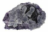 Lilac Fluorite Over Purple Octahedral Fluorite - Fluorescent! #149683-1